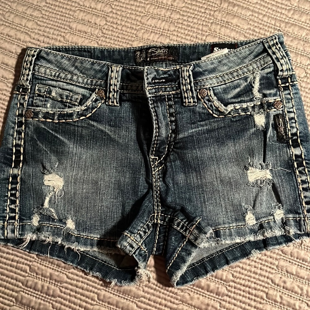 Silver brand jean shorts